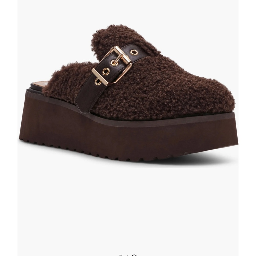 Dolce Vita Cozy Faux Shearling Platform Clog (Women)